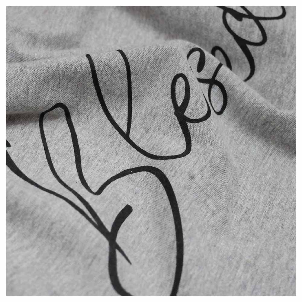 Moon - Organic Dual Sided Zippered Feeding T-Shirt - Light Grey