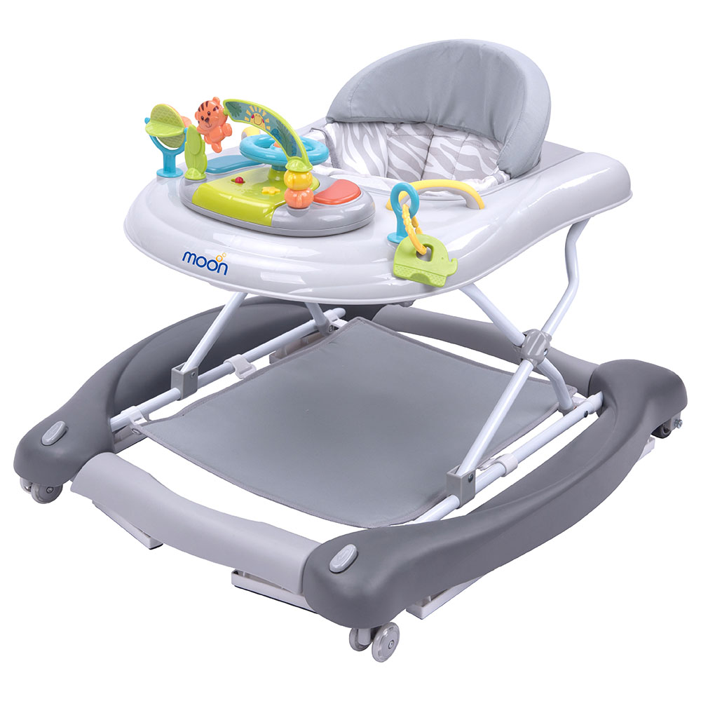 Moon - Crusie 4-in-1 Walker with Music Box - Grey