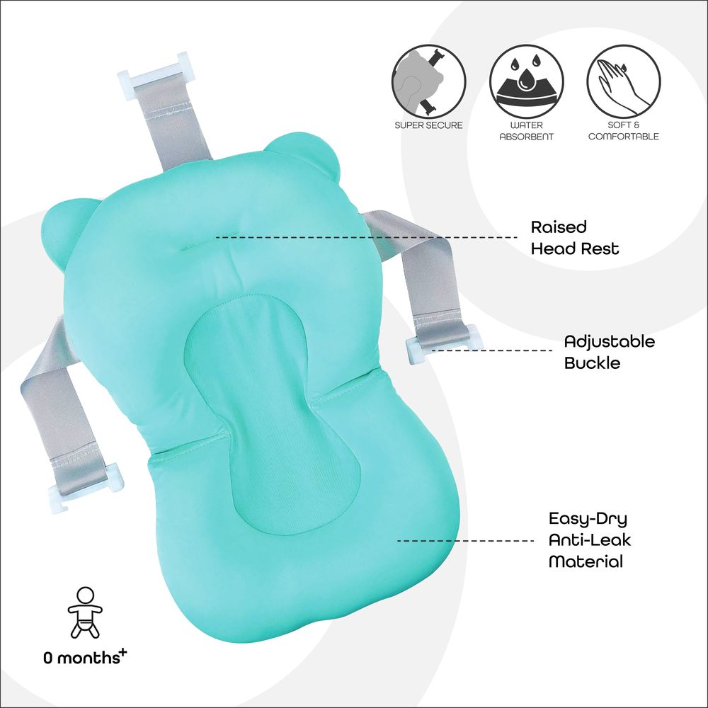 Moon - Anti-Slip Baby Bath Pad - Blue