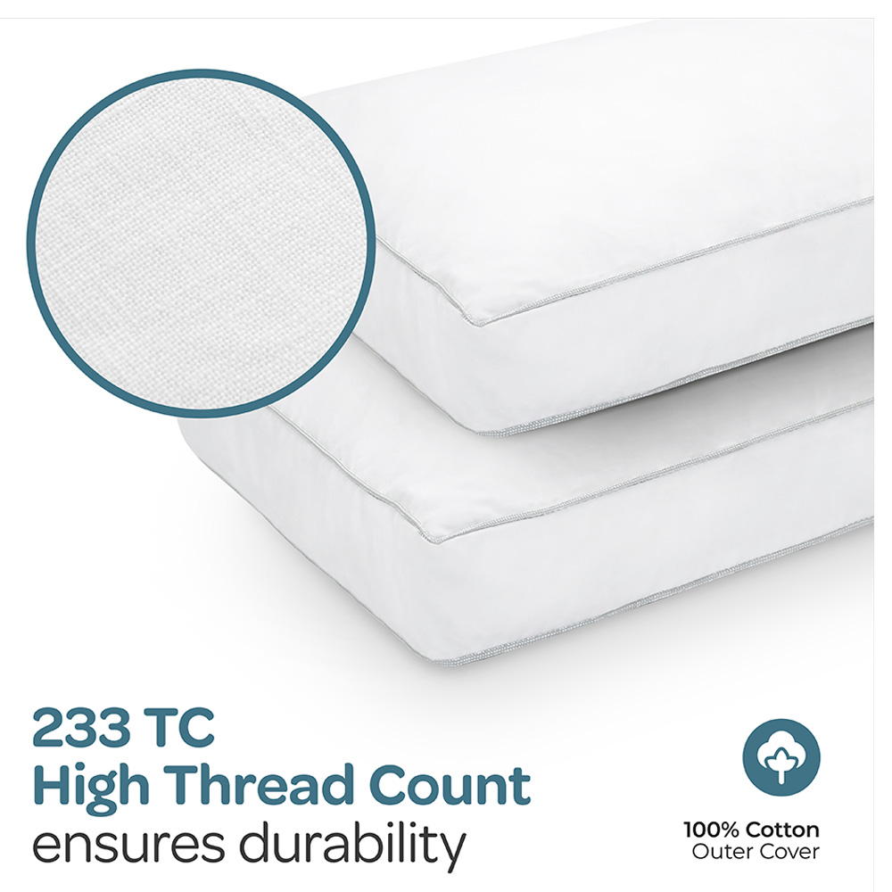 Moon - Cotton Toddler Pillows 50x35cm 2pc-Set - White