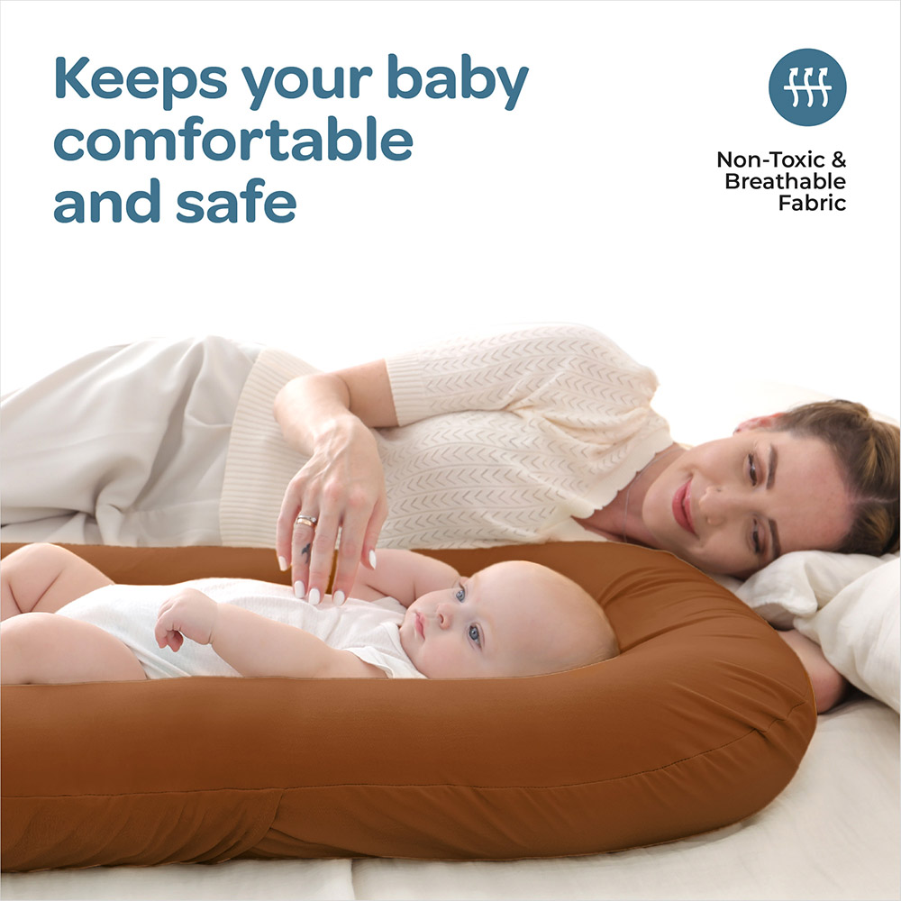 Moon Baby Lounger 85x45cm - Brown