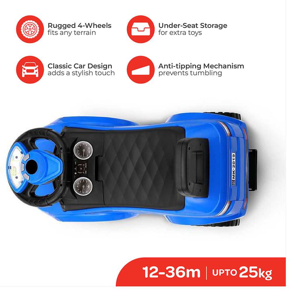 Moon - Zippy Ride On Sports Car - Blue