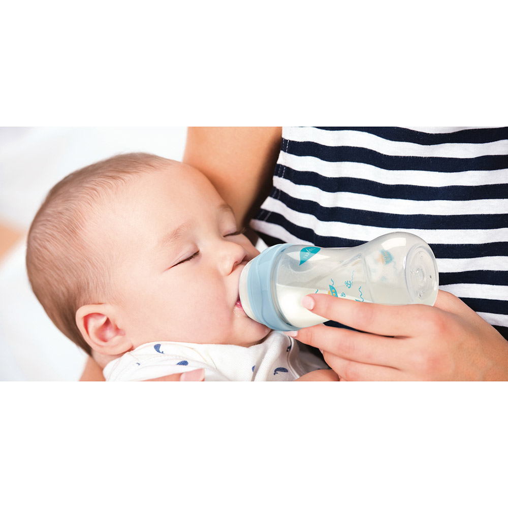 Nuvita - Mimic Cool Anti Colic Baby Bottles 330ml - Dark Pink