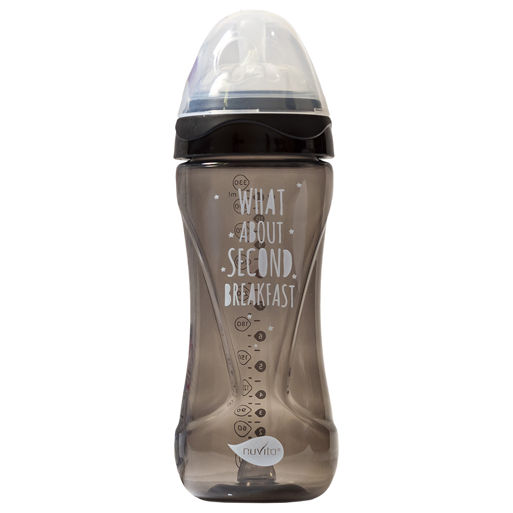 Nuvita - Mimic Cool Anti Colic Baby Bottles 330ml - Black