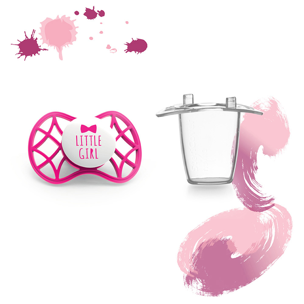 Nuvita - Orthodontic Soother with Stericover - 6M+ -Stramberry