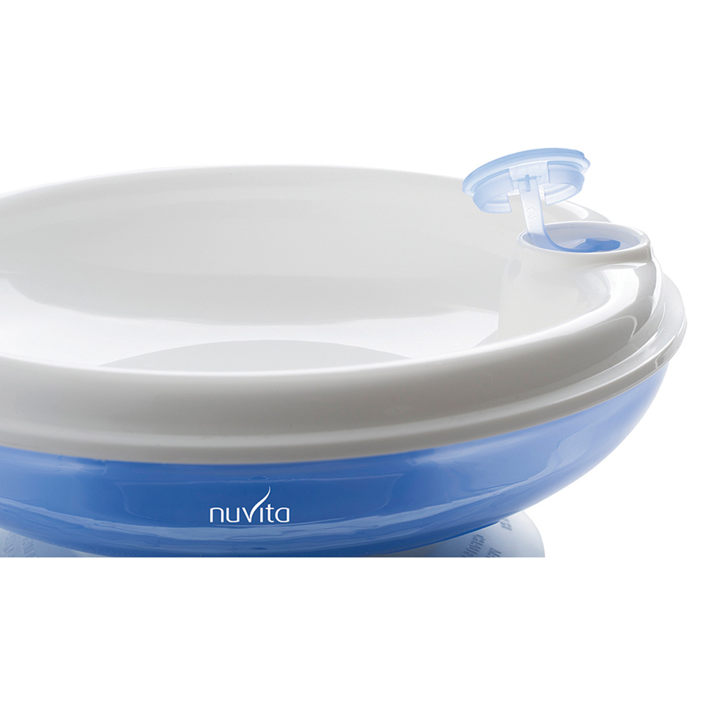 Nuvita Warm Feeding Plate - Blue