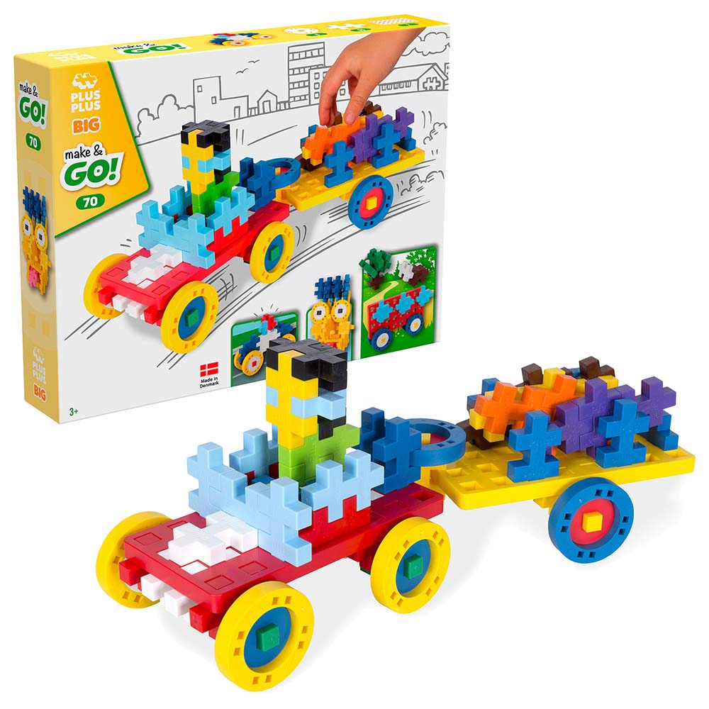 Plus Plus - Big Make & Go 70 Set