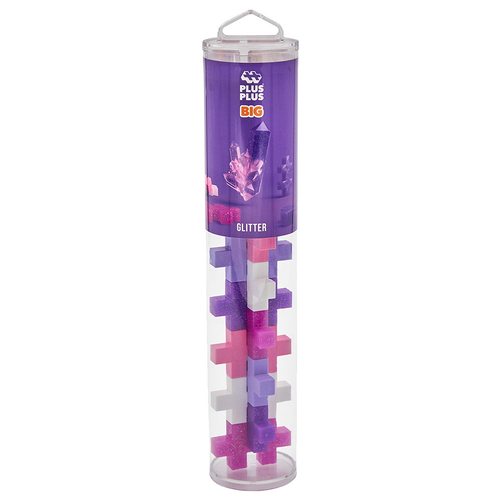 Plus Plus - Big Glitter Tube - 15pcs