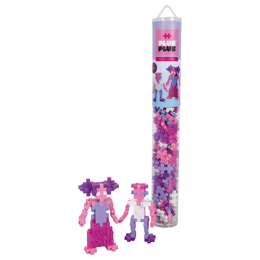 Plus Plus - Glitter Mix Tube - 100pcs