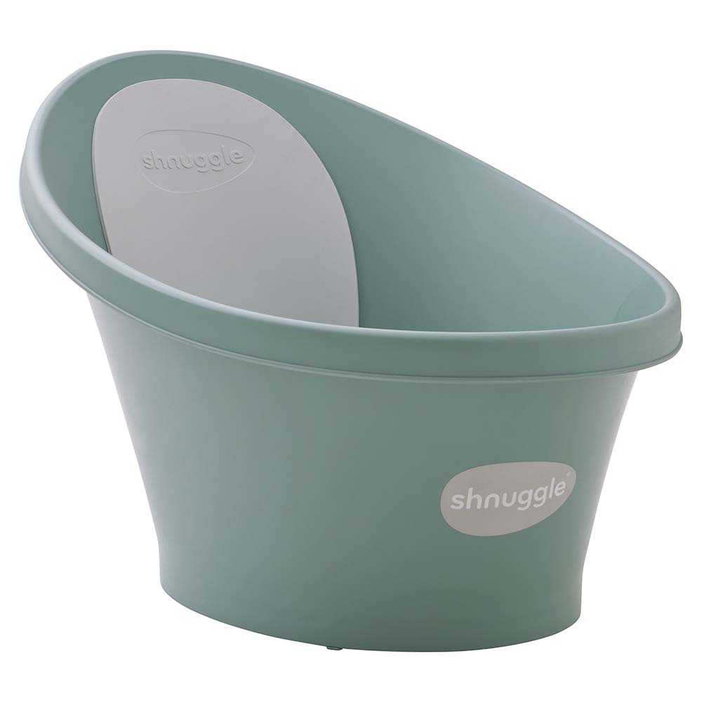 Shnuggle - Baby Compact Bath Tub with Plug - Eucalyptus
