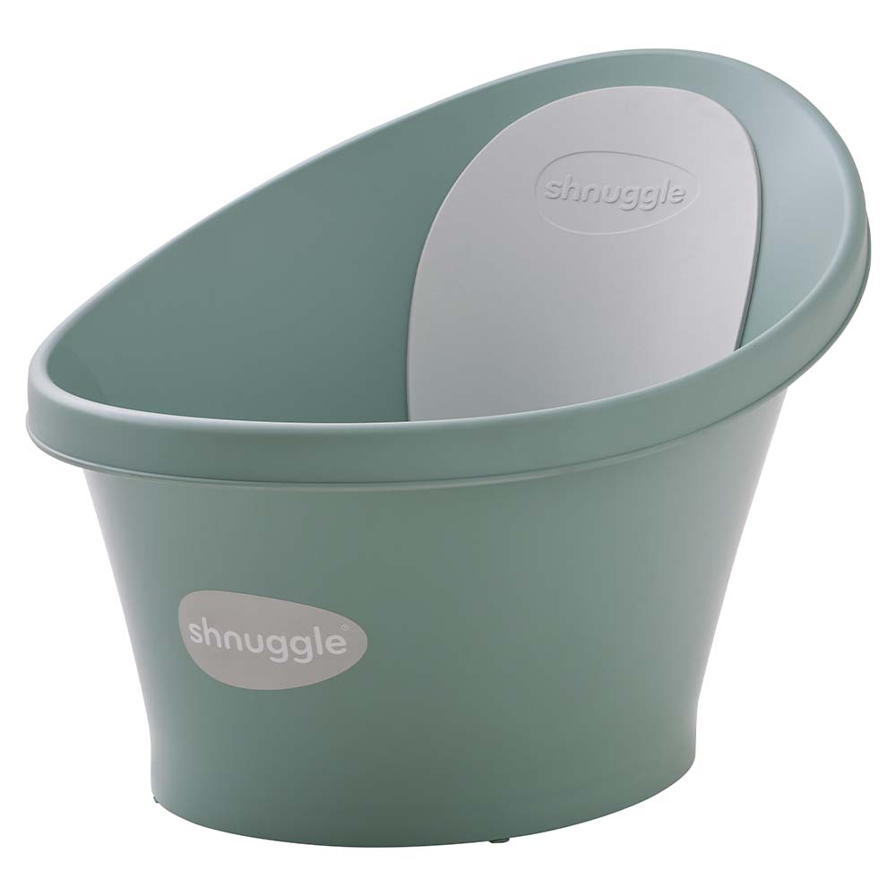 Shnuggle - Baby Compact Bath Tub with Plug - Eucalyptus