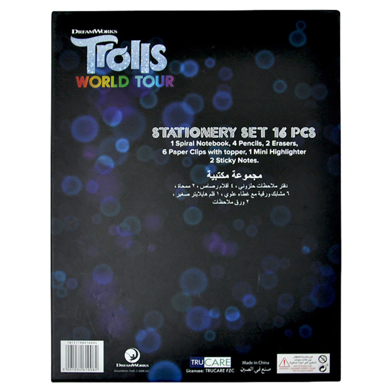 Trolls Stationery Set 16pc-Set - Green