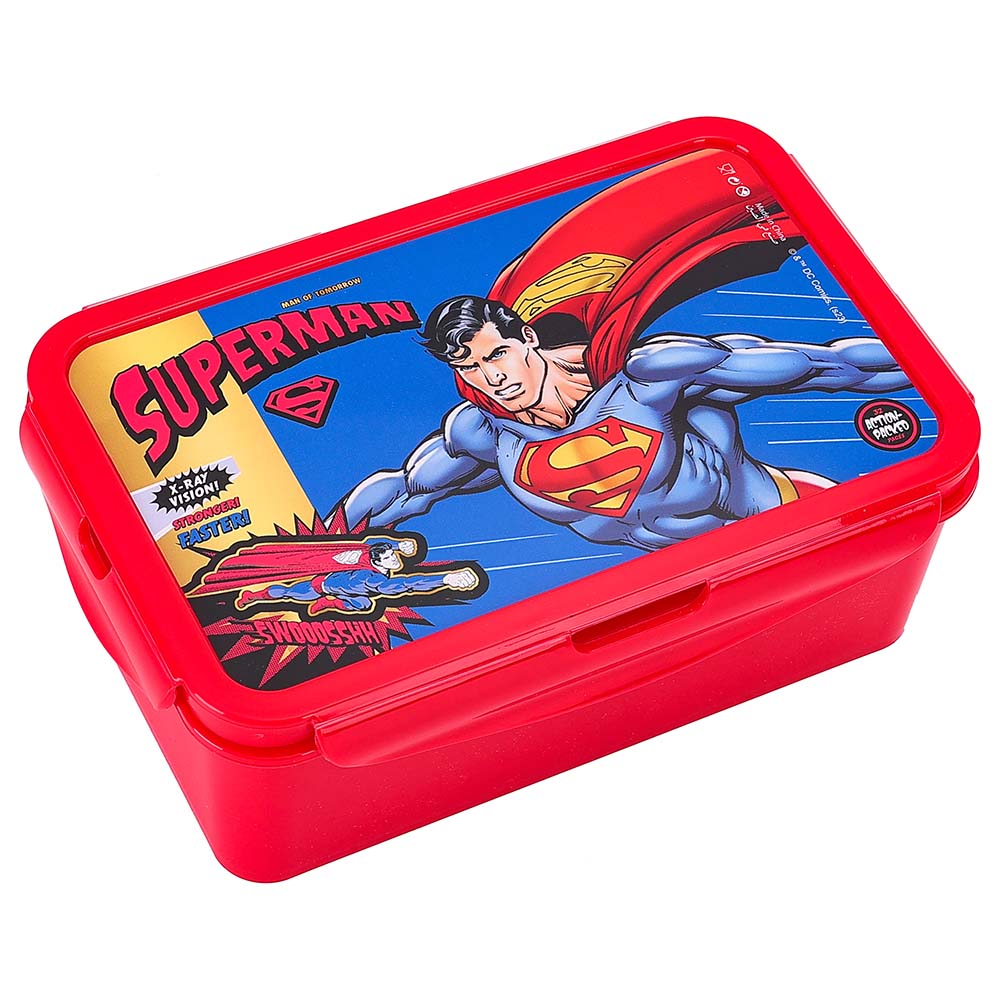 Warner Bros - Superman Man Of Tomorrow Lunch Box with 3 Compartments