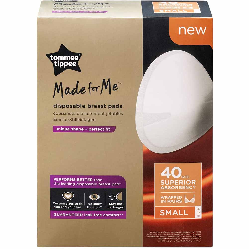 Tommee Tippee Made For Me Disposable Breast Pads 40pc Small