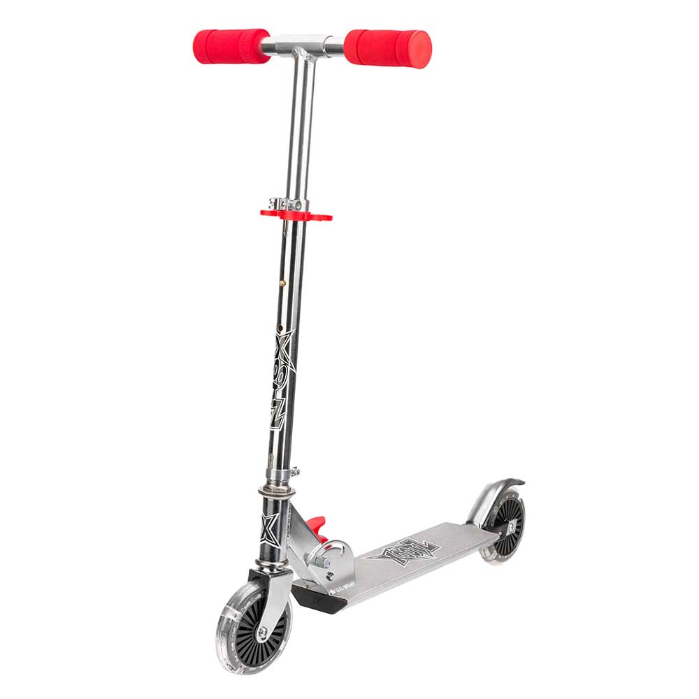 Xootz - Folding Scooter with LED Wheels - Red