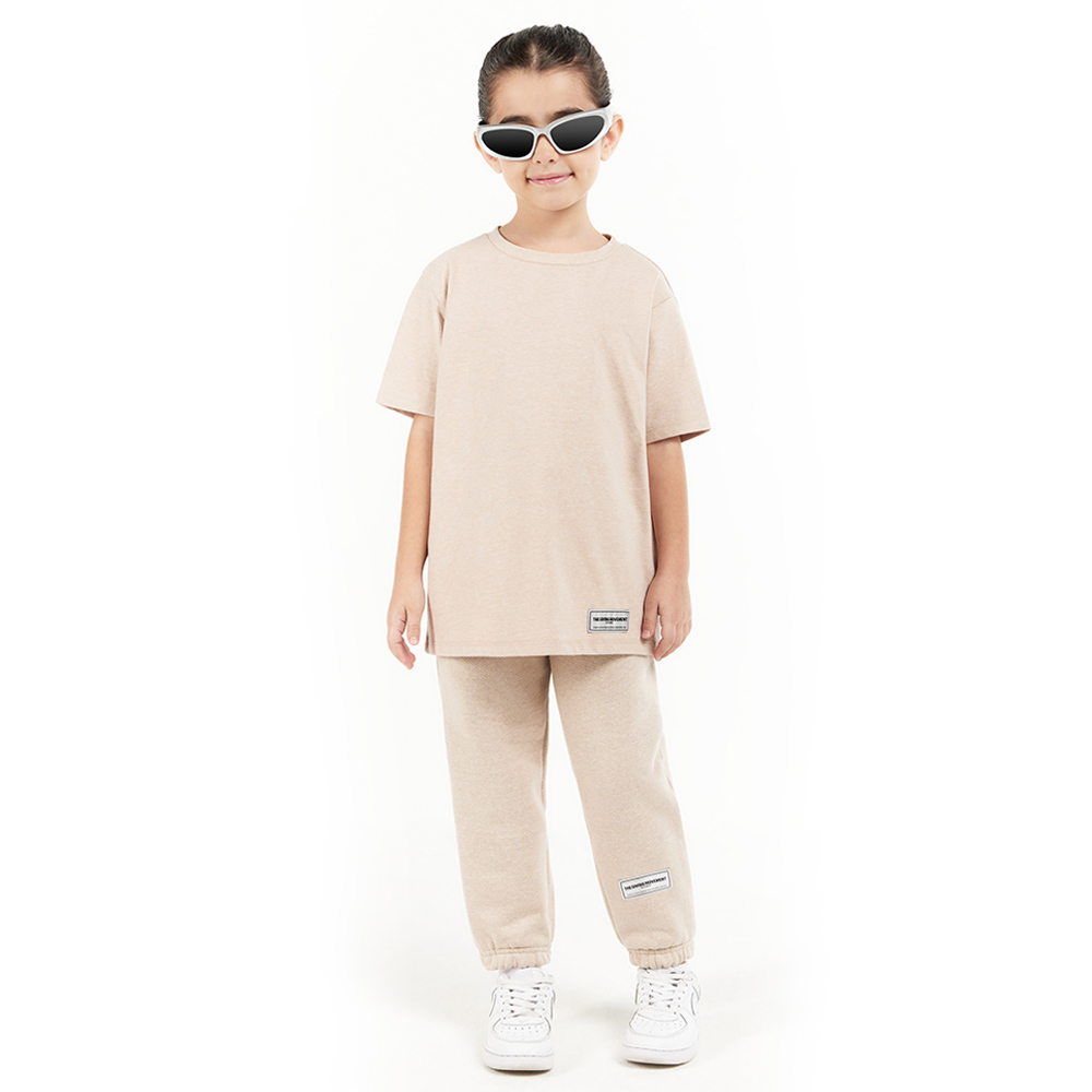 The Giving Movement - Kids Regular Fit T-Shirt - Dark Oatmeal
