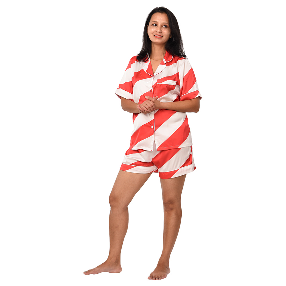 TheHappyTribe - Womens Personalised Candy Cane PJ's