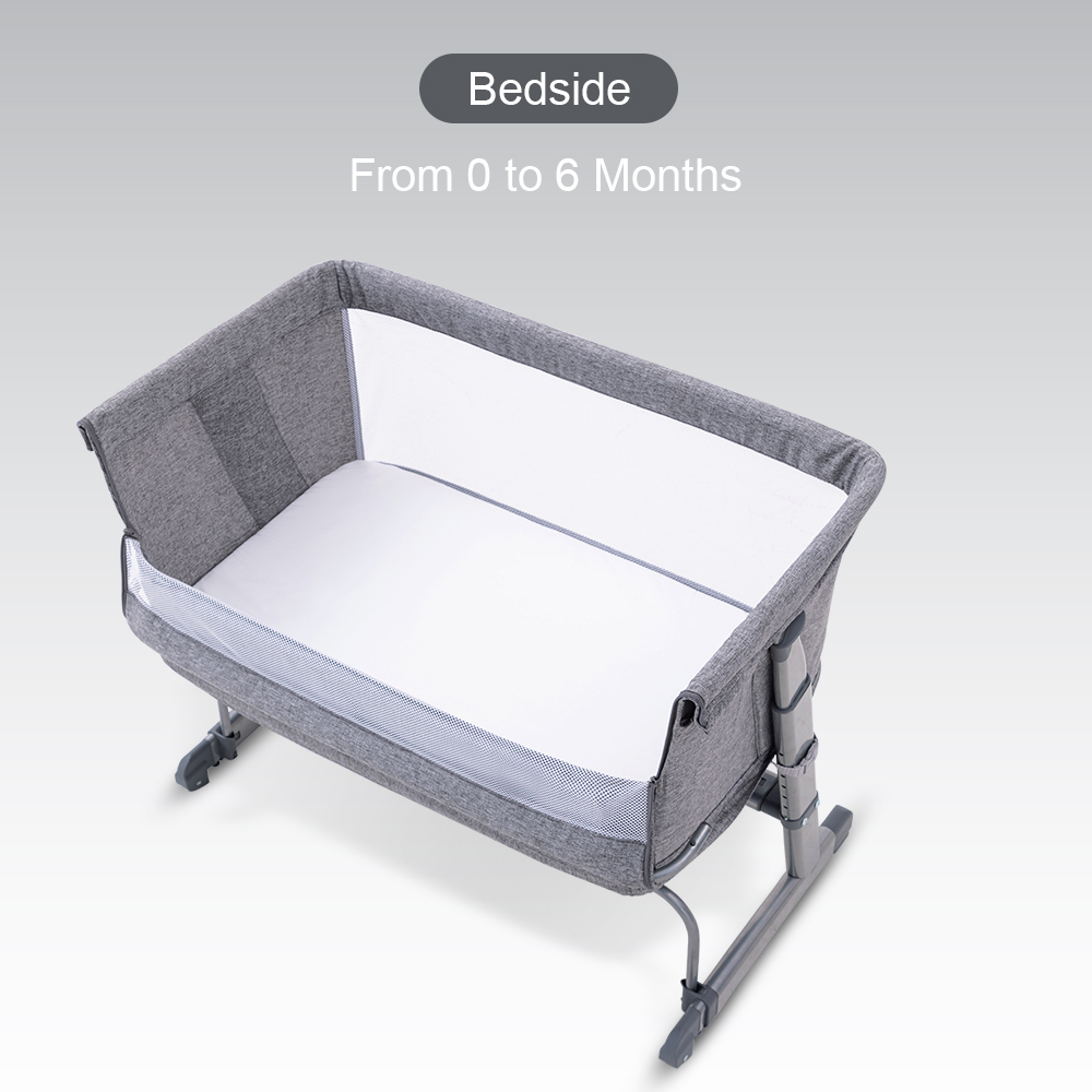 Teknum All-in-1 Bedside Crib Cot And Sofa Expansion Pack - Grey