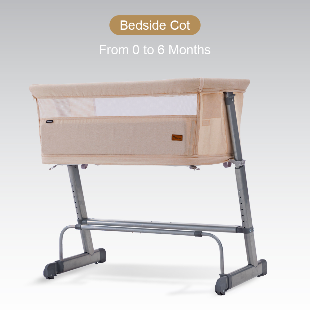 Teknum All-in-1 Bedside Crib Cot And Sofa Expansion Pack - Ivory
