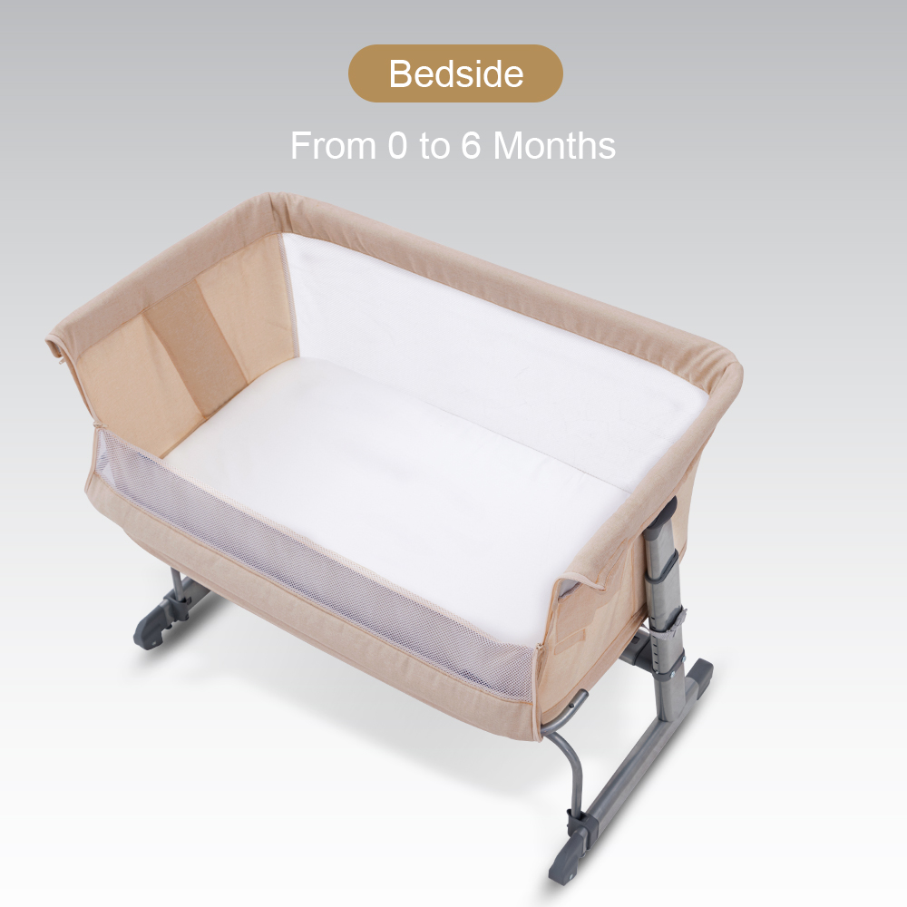 Teknum All-in-1 Bedside Crib Cot And Sofa Expansion Pack - Ivory