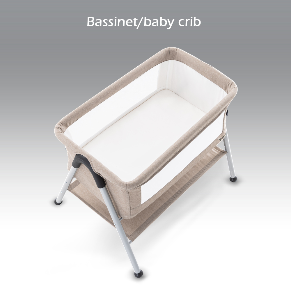 Teknum Sleepzen 2 Bedside Crib Bassinet - Ivory