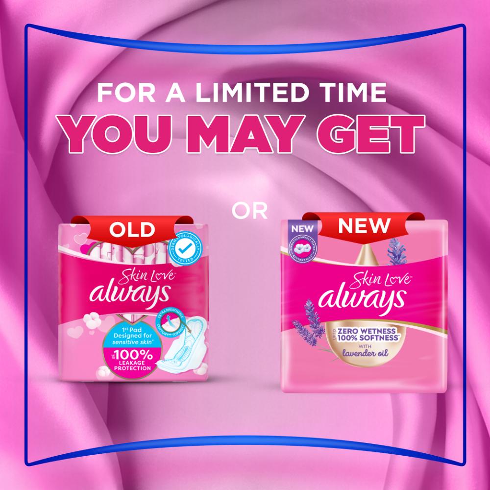 Always - Skin Love Maxi Thick Pads - Large - 30's