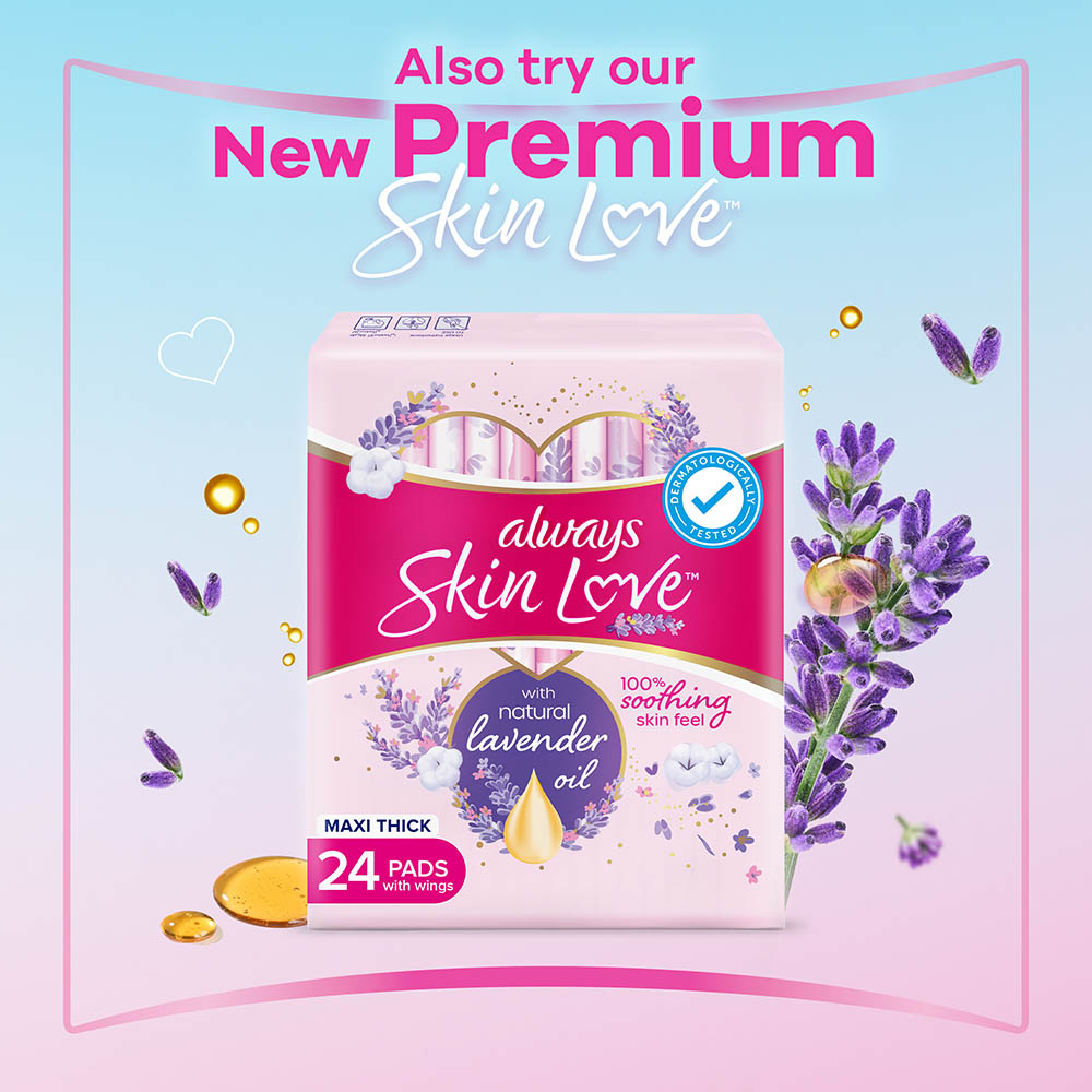 Always - Skin Love Thick Pads - Large - 72pcs