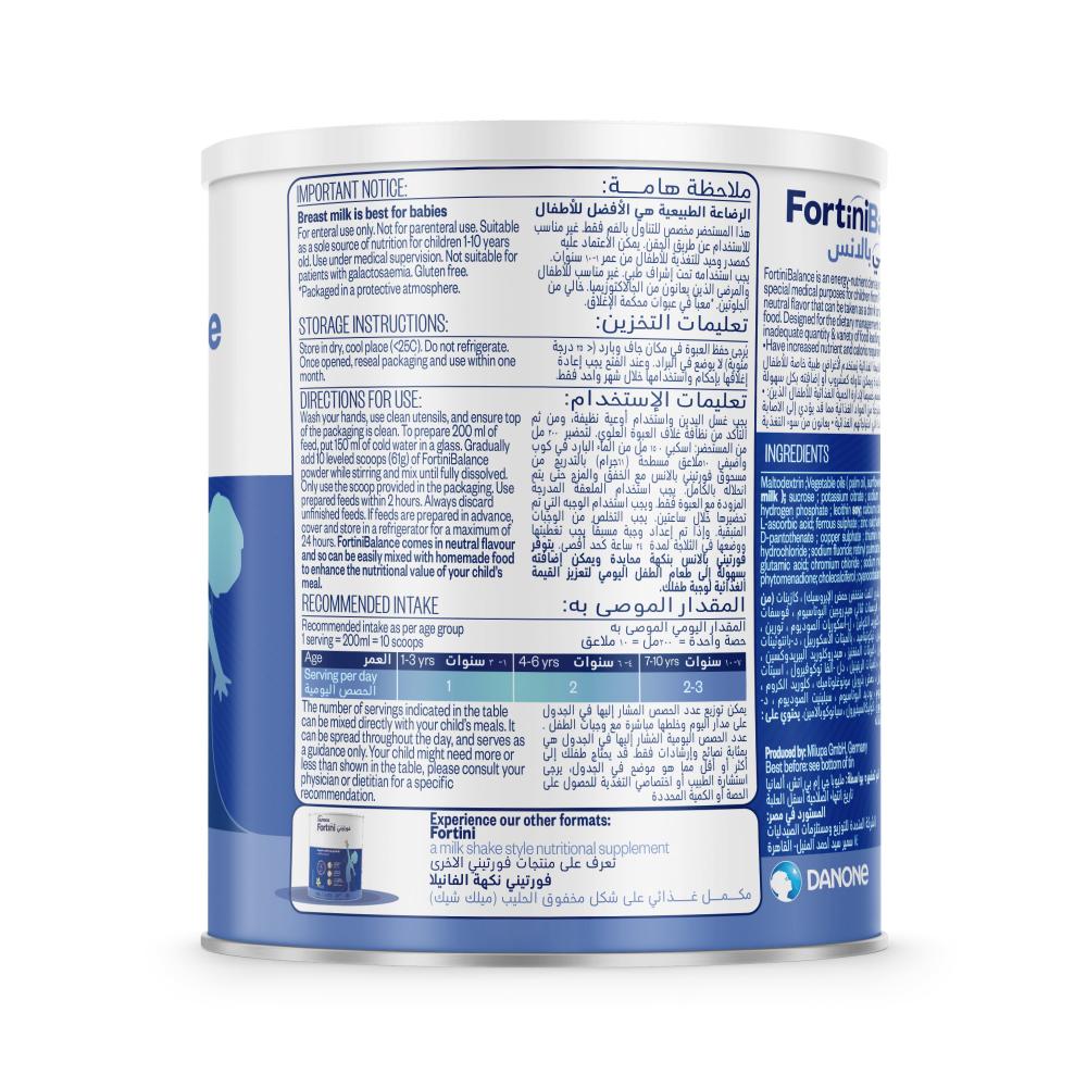 Nutricia - Fortini Balance Neutral Flavour - 400g