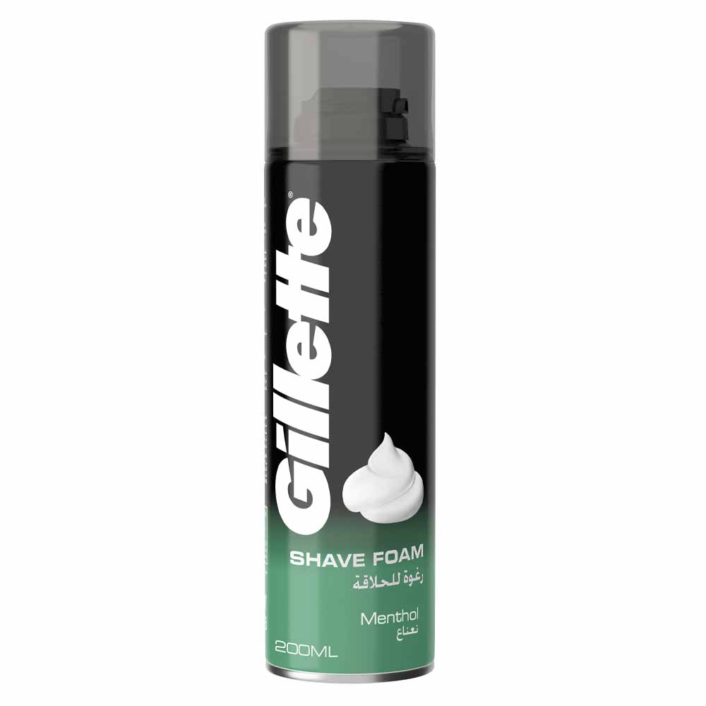 Gillette - Menthol Men's Shaving Foam 200ml