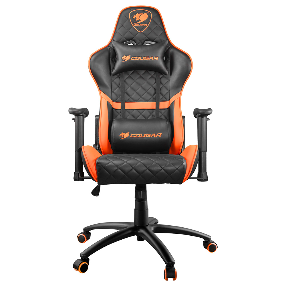 Cougar - Armor One Adjustable Gaming Chair - Black/Orange