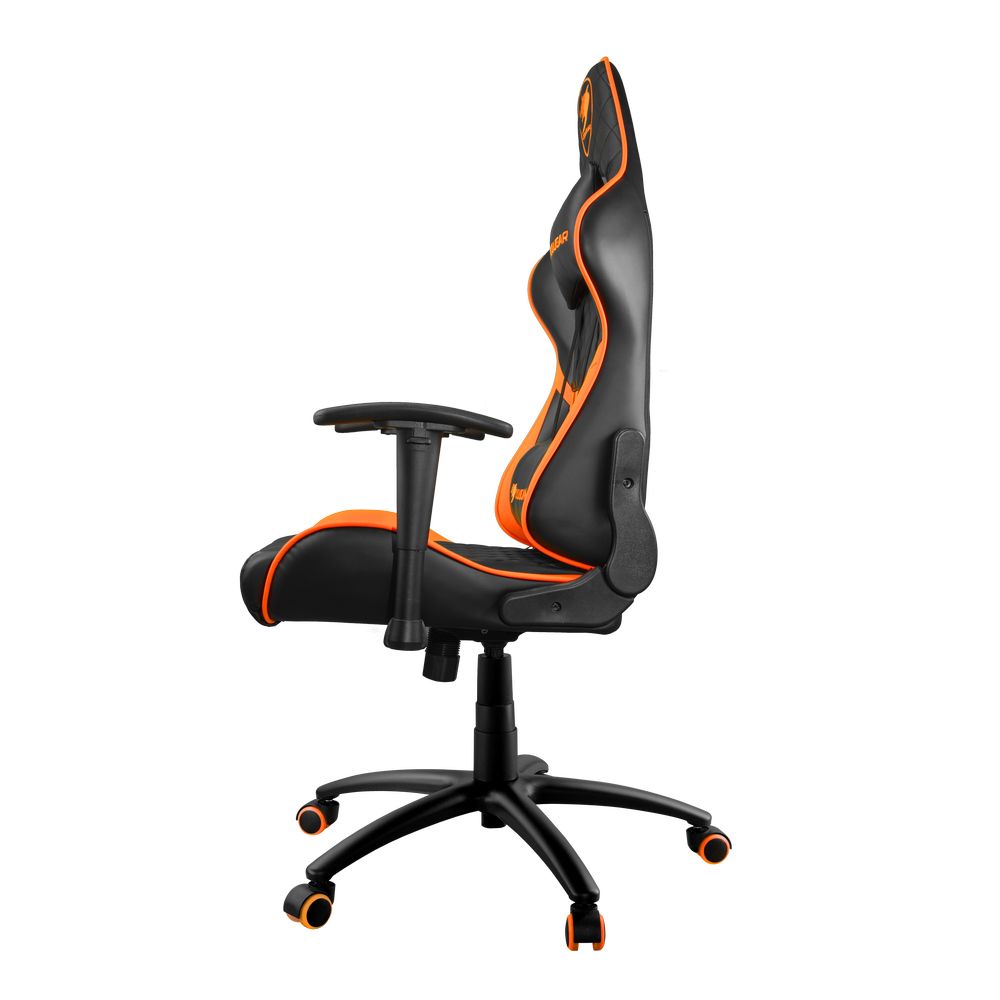 Cougar - Armor One Adjustable Gaming Chair - Black/Orange
