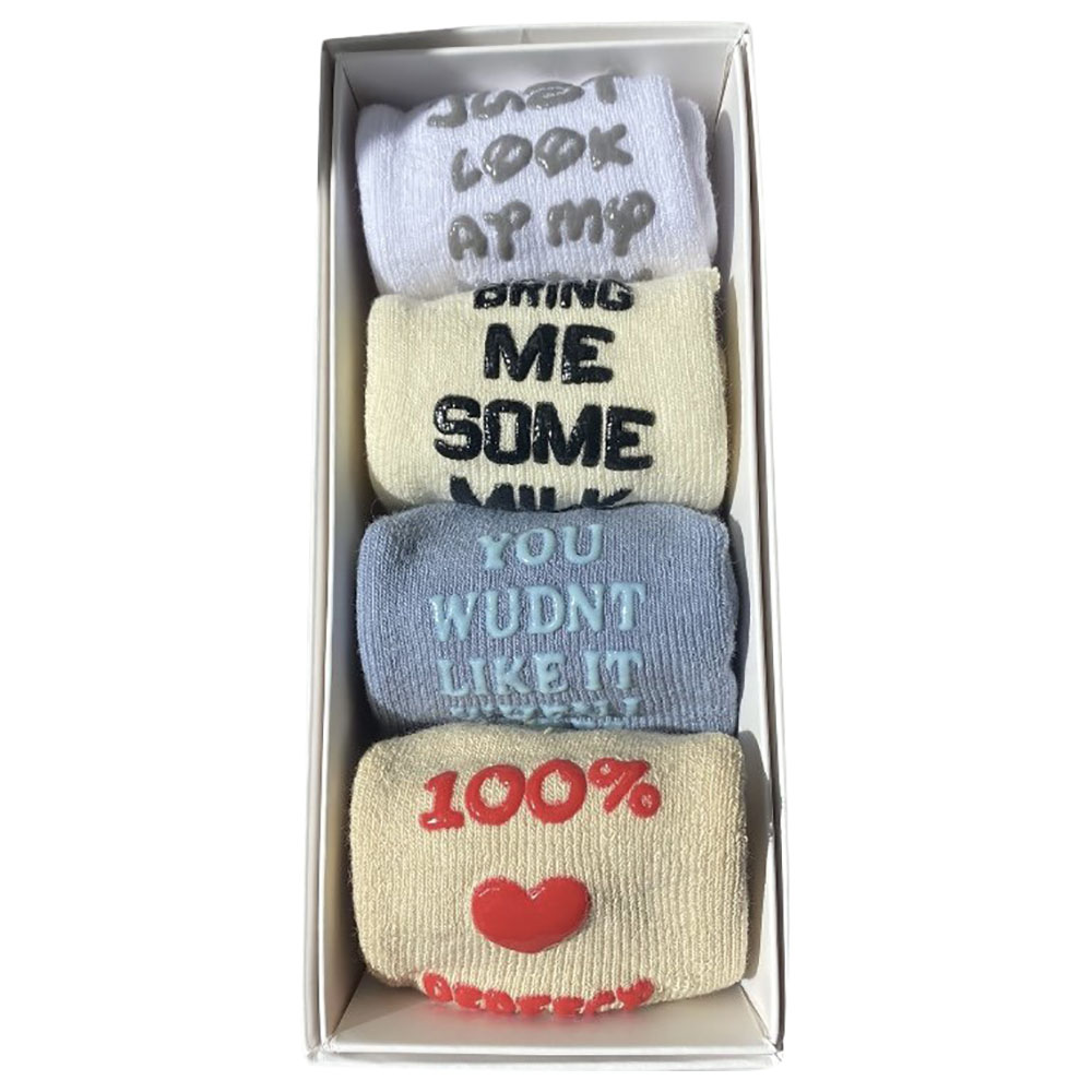 TheMadeonEarth - 4pcs Organic Cotton Socks - Kit 1