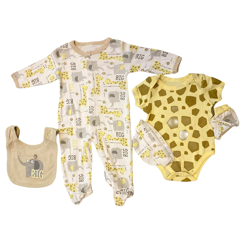 The Madeon Earth 5pcs Big the Giraffe Newborn Set - Yellow
