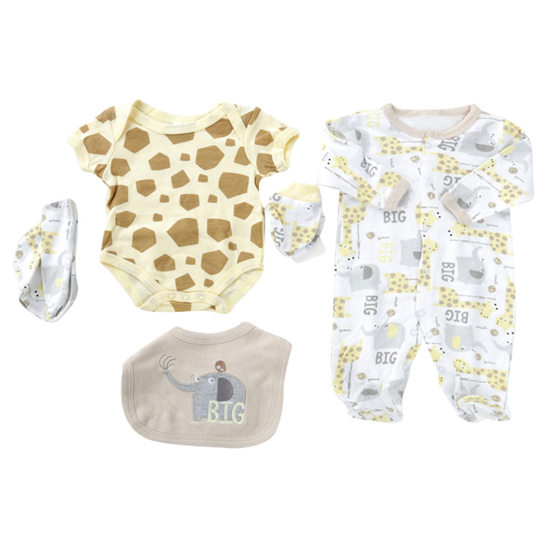 The Madeon Earth 5pcs Big the Giraffe Newborn Set - Yellow