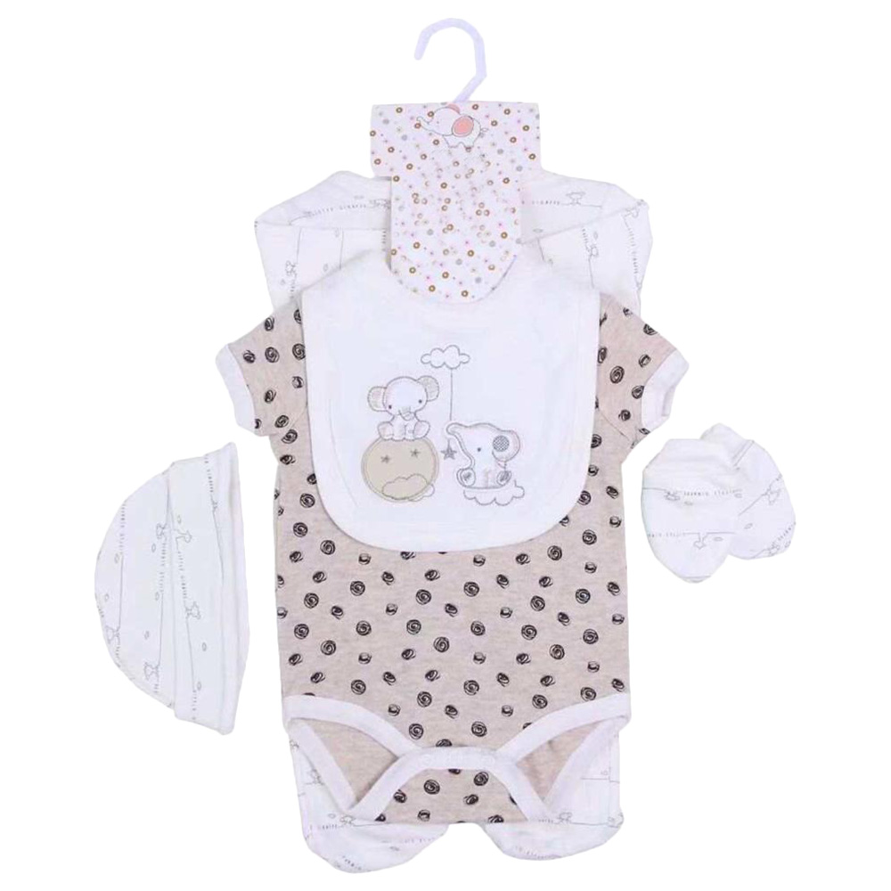 The Madeon Earth 5pcs Bubbles Newborn Set - White