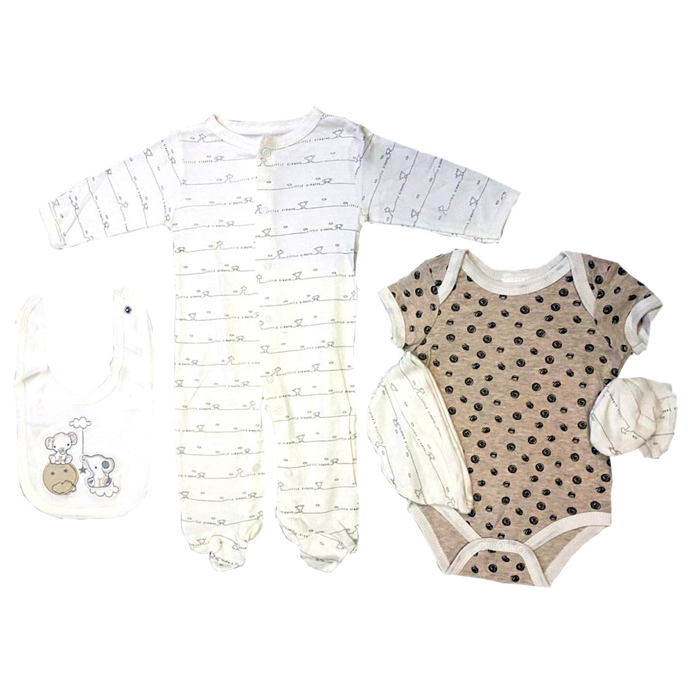 The Madeon Earth 5pcs Bubbles Newborn Set - White