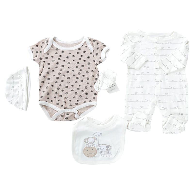 The Madeon Earth 5pcs Bubbles Newborn Set - White