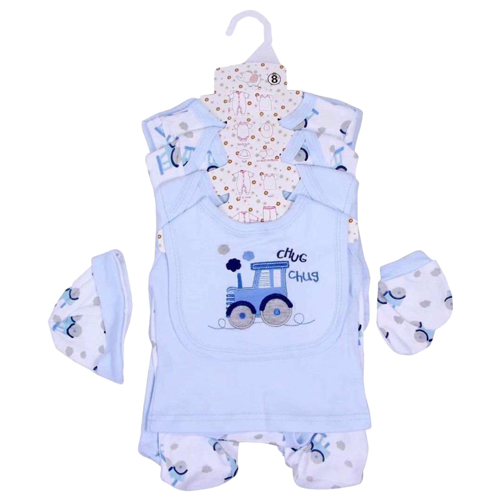 The Madeon Earth 8pcs Chukchuk Newborn Set - Blue