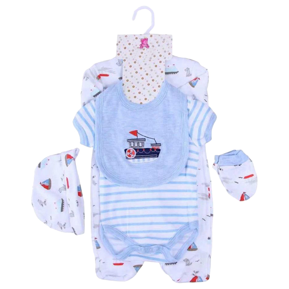 The Madeon Earth 5pcs Xo Xo Newborn Set - Blue