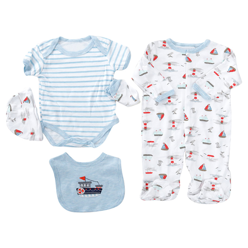 The Madeon Earth 5pcs Xo Xo Newborn Set - Blue