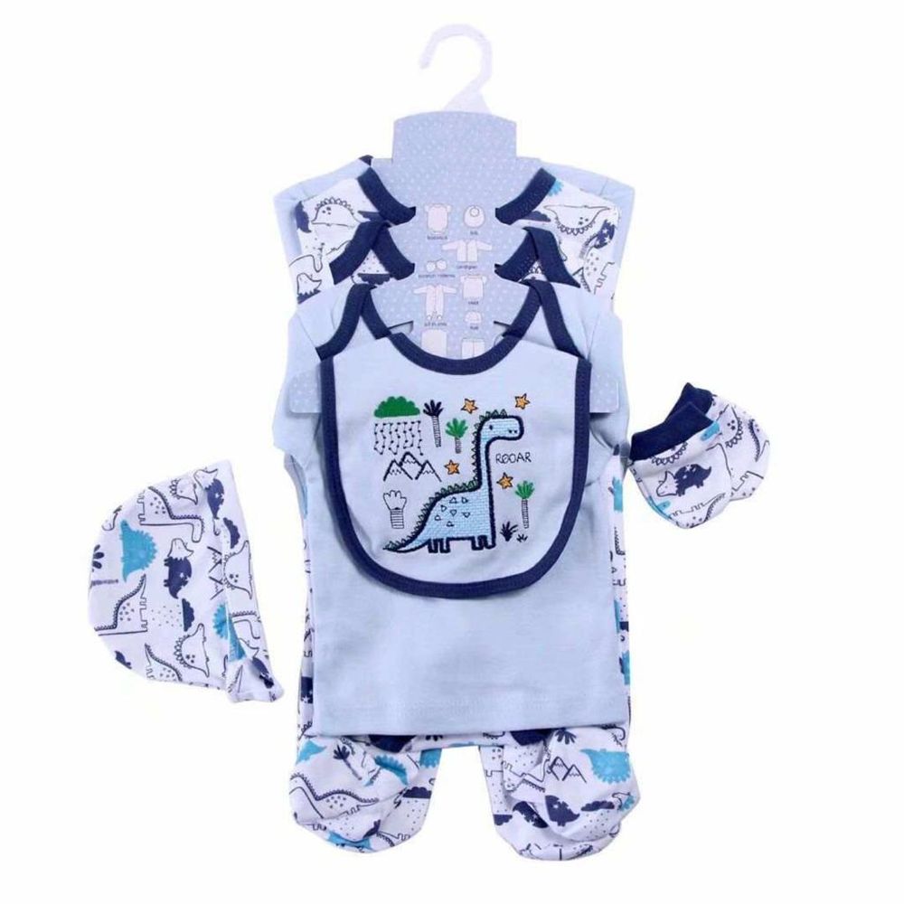The Madeon Earth 8pcs Junior Dino Newborn Set - Blue