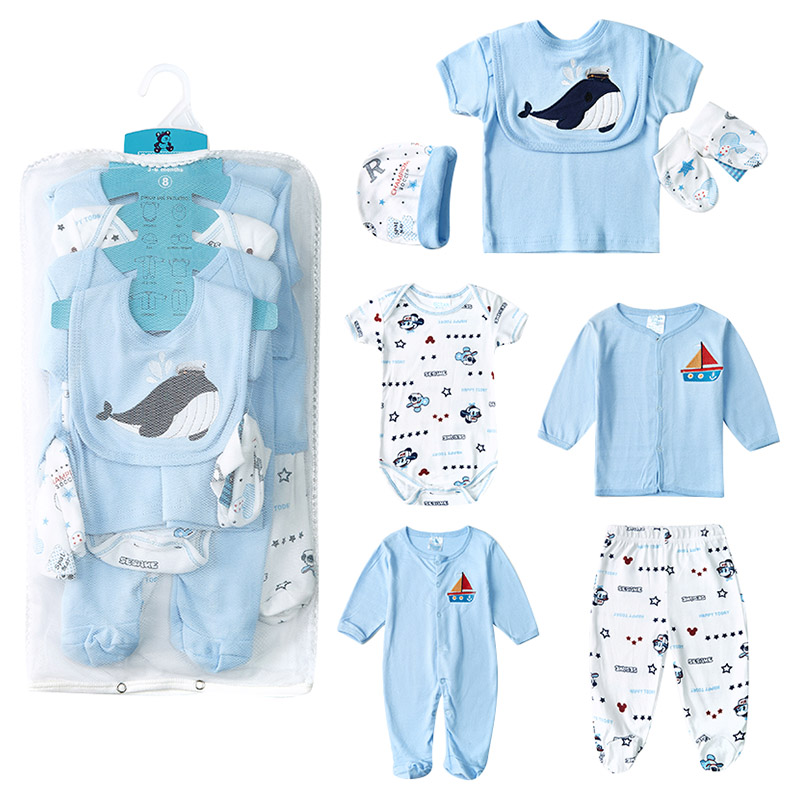 Themadeonearth - Organic New Born Set - Wally The Whale