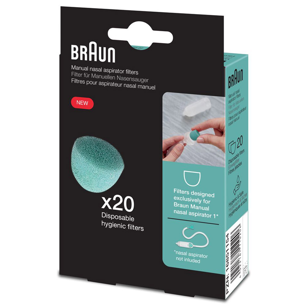 Braun Manual Nasal Aspirator Refills Only - 20pcs