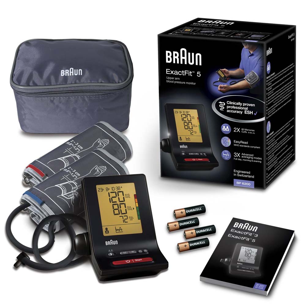 Braun BP6200 Exact Fit 5 Blood Pressure Monitor - Black
