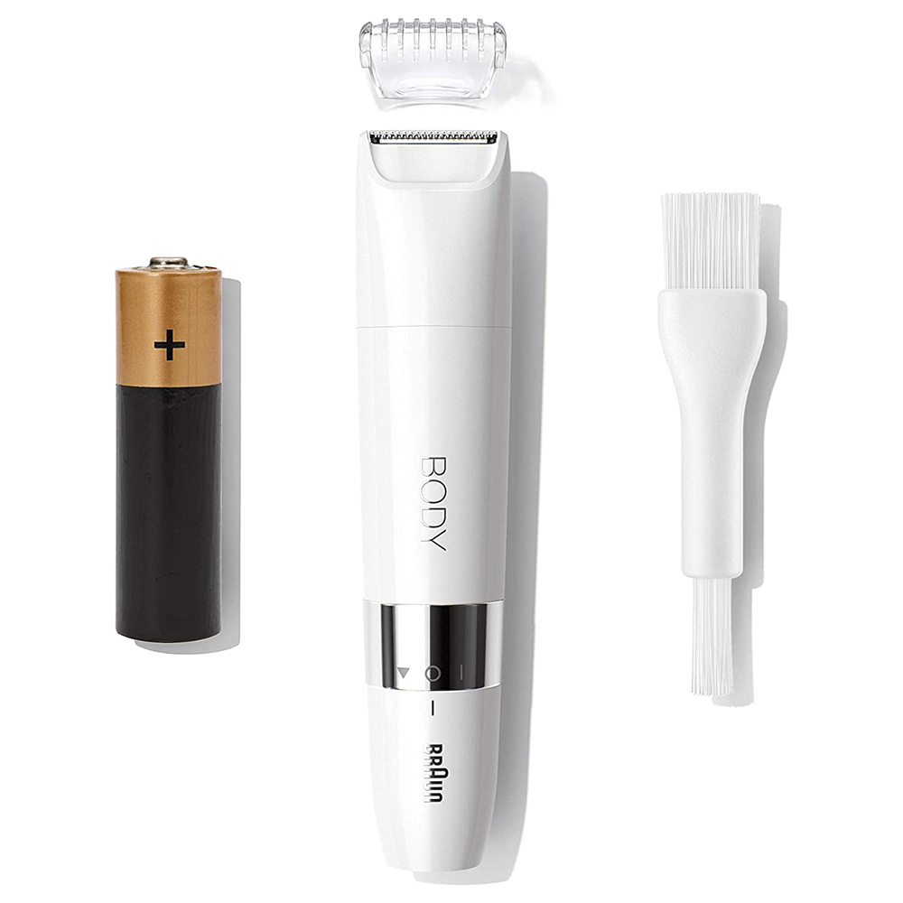 Braun Bs1000 Body Mini Trimmer with Trimming Comb - White