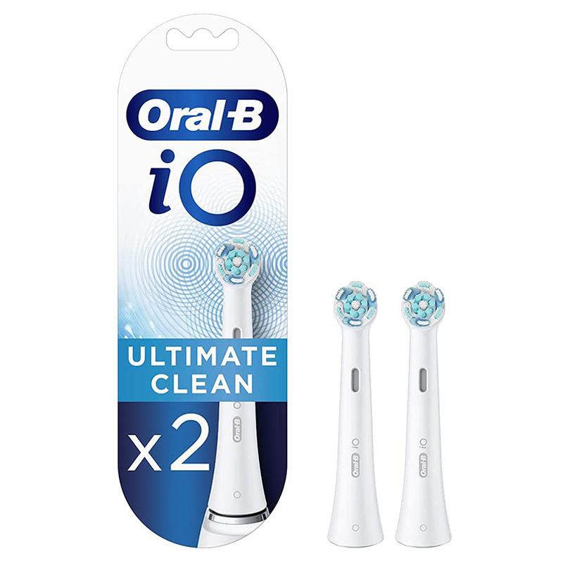 Oral-B - iO Ultimate Clean White Toothbrush Heads Pack Of 2