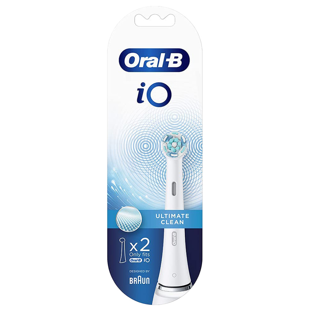 Oral-B - iO Ultimate Clean White Toothbrush Heads Pack Of 2