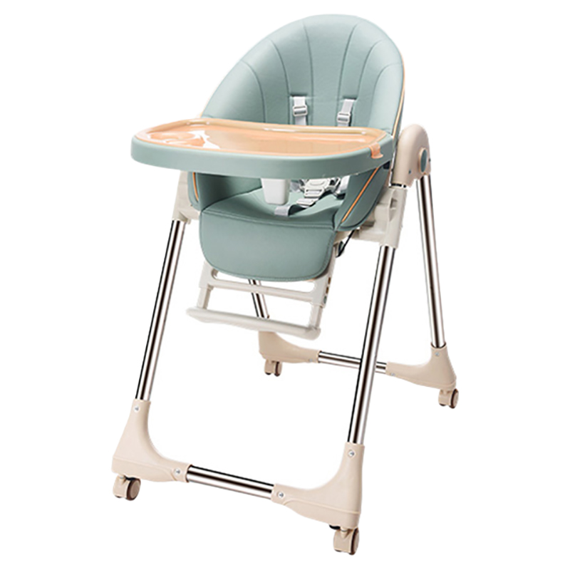 Lovely Baby Foldable High Chair - Sage Green