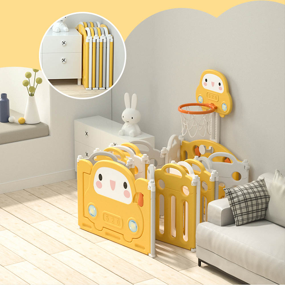 Lovely Baby - Kids Playpen with Basketball Hoop - 19pcs