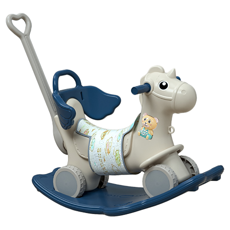 Lovely Baby 2-In-1 Rocking Horse & Ride On - Blue